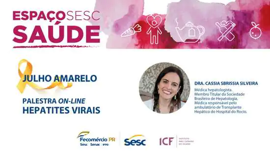 Espaço Sesc Saúde promove live sobre Hepatites Virais nesta sexta-feira (1º)