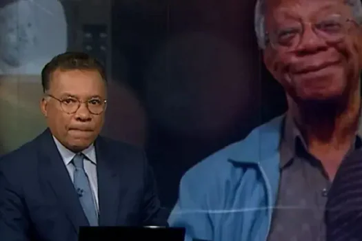 Heraldo Pereira se emociona em homenagem a Milton Gonçalves no “JN”