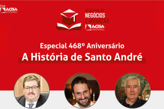 ACISA apresenta live sobre a história de Santo André