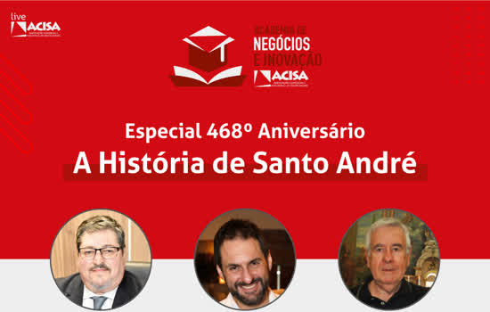 ACISA apresenta live sobre a história de Santo André