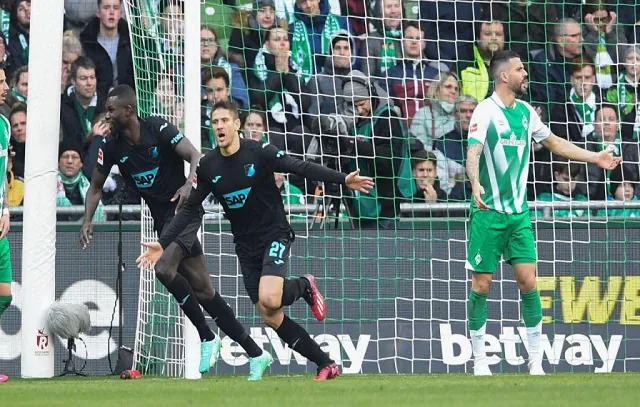 Hoffenheim vence Werder Bremen e se afasta da zona de rebaixamento do Alemão