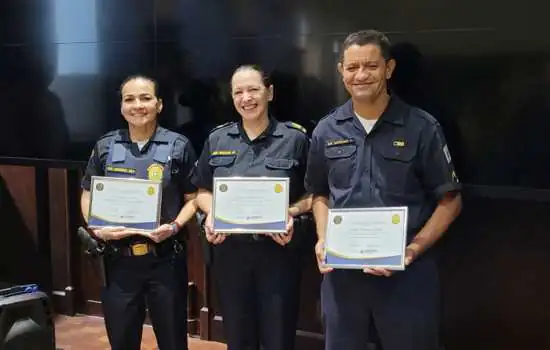 São Bernardo homenageia GCMs por atuações de destaque no mês de junho