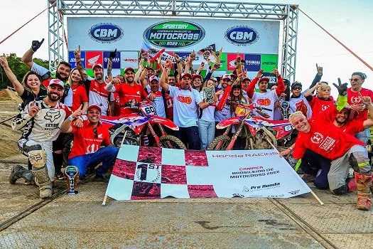 Com três títulos, Honda Racing domina o Campeonato Brasileiro de Motocross 2022