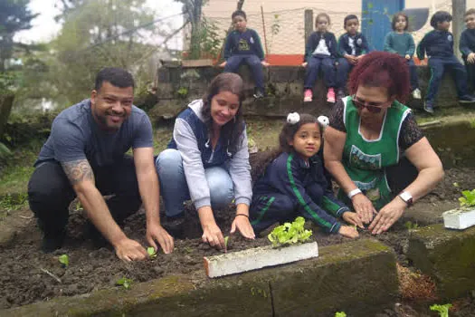 Escola Municipal de Ribeirão Pires retoma projeto de horta