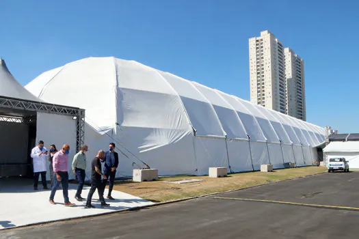 Santo André entrega hospital de campanha do Estádio Bruno José Daniel