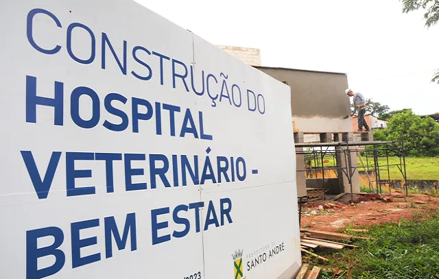 Santo André conclui 65% das obras do Hospital Veterinário Municipal