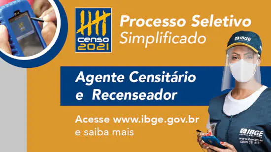 Grande ABC tem mais de 2.700 vagas temporárias para Censo 2021 do IBGE