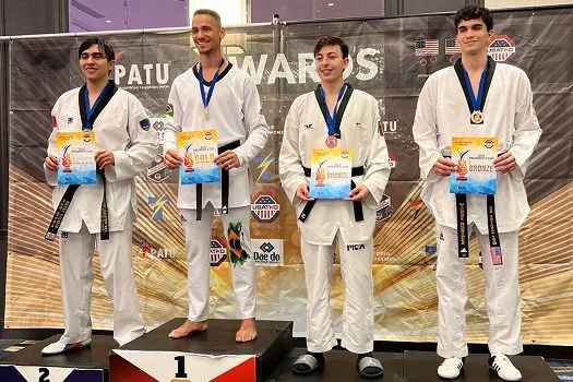 Taekwondo de São Caetano conquista medalhas de ouro e prata