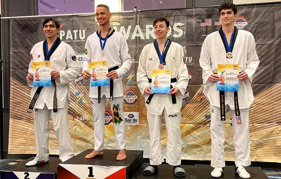 Taekwondo de São Caetano conquista medalhas de ouro e prata