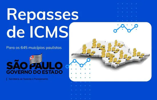 Governo de SP repassou 8% a mais em ICMS aos municípios paulistas em 2019