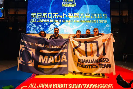 Kimauánisso foi a melhor equipe internacional no All Japan Robot Sumo Tournament