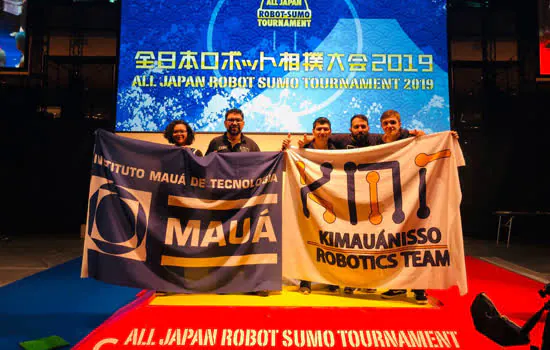 Kimauánisso foi a melhor equipe internacional no All Japan Robot Sumo Tournament