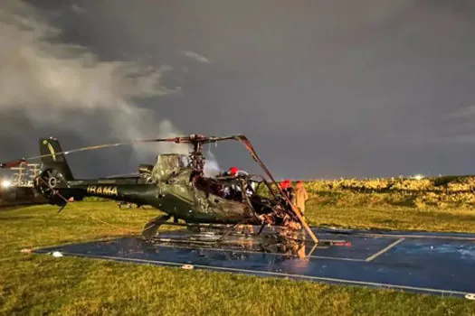 Helicóptero do Ibama é alvo de ataque incendiário