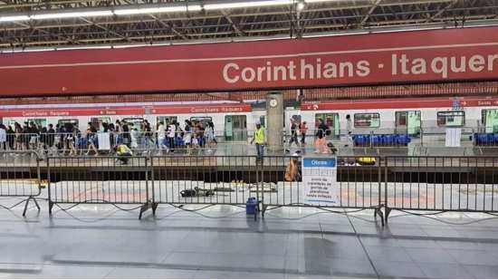 Metrô inicia instalação de portas de plataforma na Estação Corinthians-Itaquera