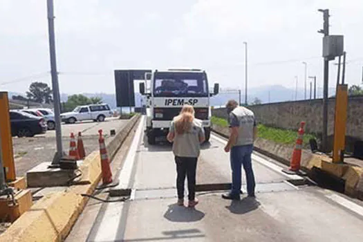 Ipem-SP verifica balança dinâmica na Rodovia Anchieta (SP 150)