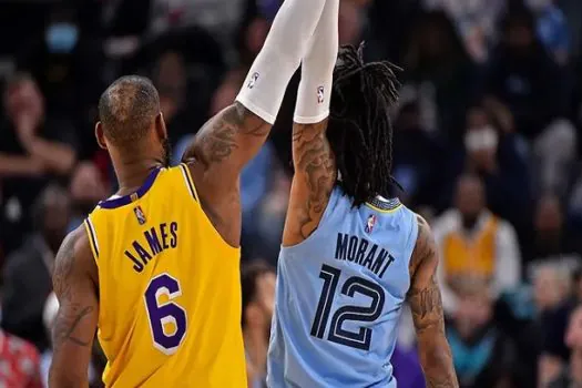 Lakers ofuscam 45 pontos de Ja Morant e abrem 2 a 1 nos playoffs; Heat e Suns ganham