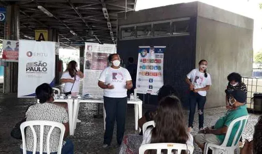 Terminais da EMTU recebem ações de saúde mental em apoio ao Janeiro Branco