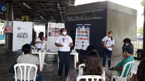 Terminais da EMTU recebem ações de saúde mental em apoio ao Janeiro Branco