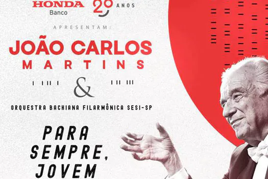 João Carlos Martins apresenta o concerto “Para Sempre, Jovem”