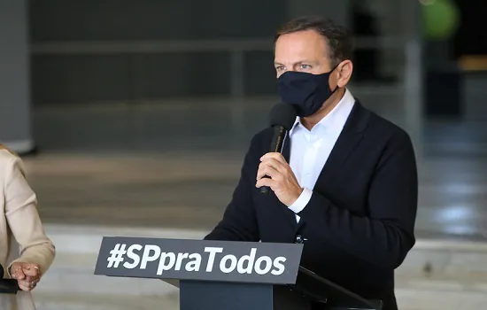 Doria anuncia desobrigação do uso de máscaras ao ar livre a partir de 11/12 em SP