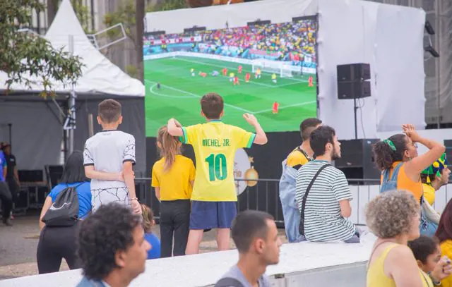 Paço de Santo André transmite jogo Brasil x Croácia nesta sexta