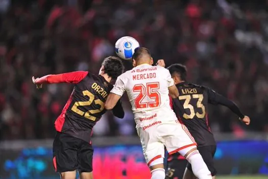 Sul-Americana: Internacional fica no 0 a 0 com o Melgar