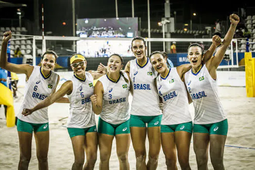 Jogos Mundiais de Praia: Brasil vence Gâmbia e avança invicto à semifinal