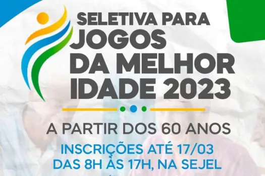 Ribeirão Pires abre inscrições para seletiva dos Jogos da Melhor Idade