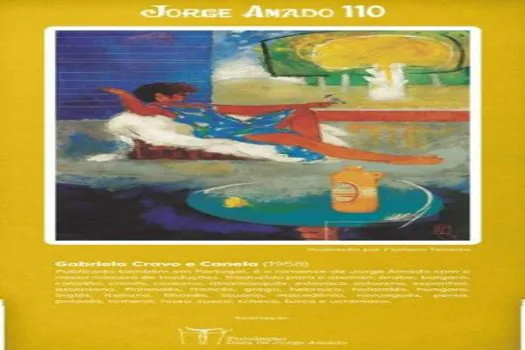 ViaMobilidade celebra os 110 anos de Jorge Amado com exposição na estação Campo Belo