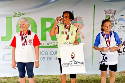 São Bernardo é ouro no atletismo feminino nos Jogos Regionais do Idoso