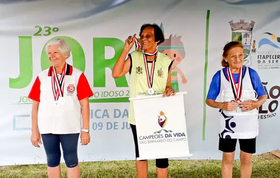 São Bernardo é ouro no atletismo feminino nos Jogos Regionais do Idoso