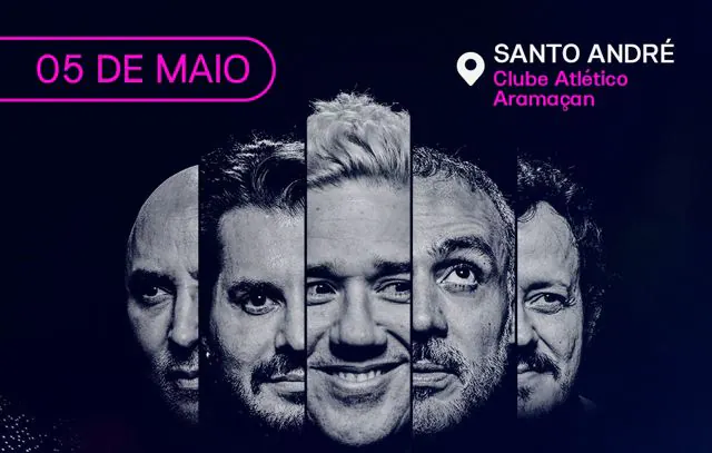 Jota Quest comemora 25 anos com show especial em Santo André