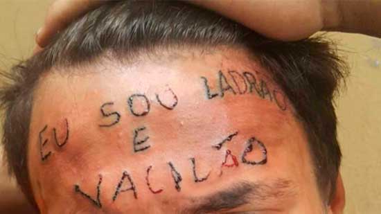 Jovem tatuado na testa em 2017 é condenado a 4 anos de prisão por furto