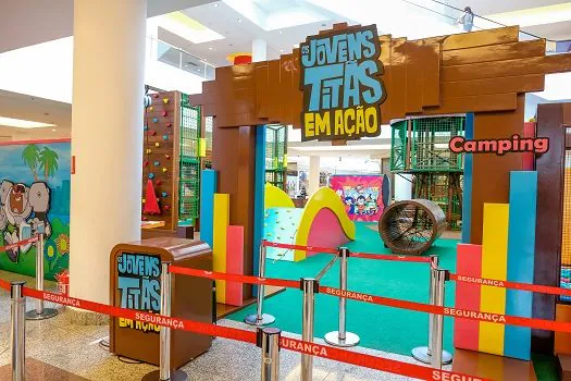 Shopping ABC é palco de parque inédito: “Camping – Os Jovens Titãs em Ação”