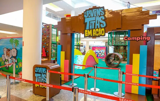 Shopping ABC é palco de parque inédito: “Camping – Os Jovens Titãs em Ação”