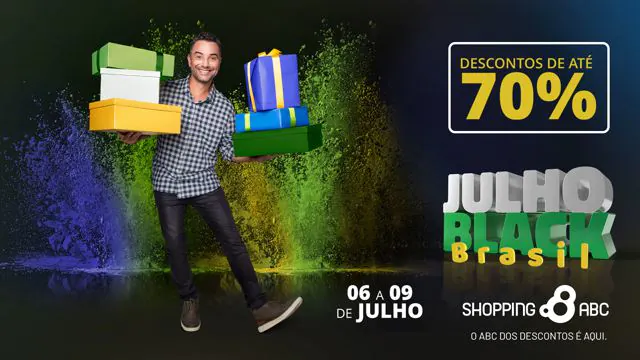 6ª edição da liquidação Julho Black Brasil no Shopping ABC