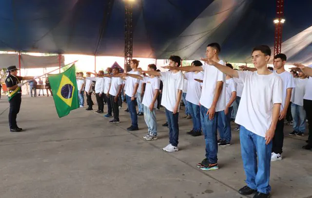 Junta Militar de Ribeirão Pires realiza solenidade de compromisso à bandeira