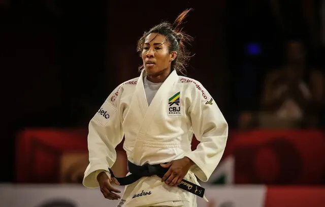 Judoca Ketleyn Quadros cai nas oitavas de final do Mundial de Doha