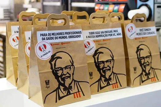 KFC distribuirá 60 mil lanches para profissionais de saúde