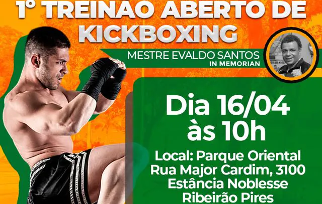 Ribeirão Pires oferece Treinão Aberto de Kickboxing neste domingo (16)