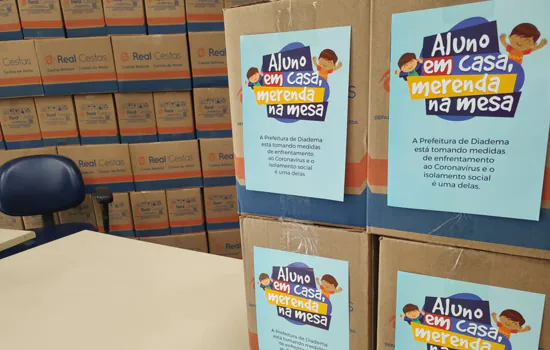 Diadema inicia segunda entrega de kit alimentação para todos os alunos