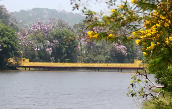 Semasa participa do Dia Mundial da Limpeza com ação no lago do Pedroso