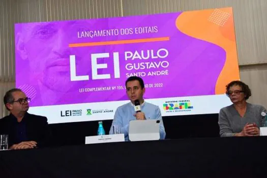 Santo André lança editais da Lei Paulo Gustavo com recursos de R$ 5,2 milhões