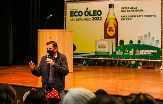 São Bernardo reedita campanha Eco Óleo 2022 com mobilização nas escolas