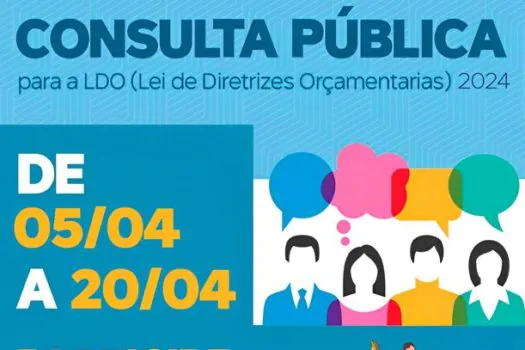 Consulta popular para a LDO 2023 de Ribeirão Pires termina no próximo dia 20