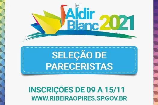 SEJEL Ribeirão Pires abre inscrição para seleção de pareceristas da Lei Aldir Blanc