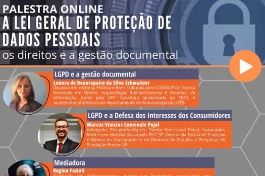 Consórcio ABC promove live sobre a Lei Geral de Proteção de Dados