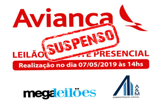 Leilão da Avianca é suspenso pelo Tribunal de Justiça de São Paulo