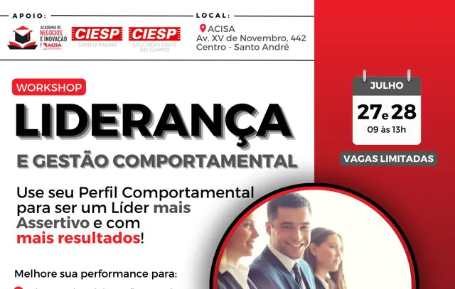 ACISA promove workshop de liderança e gestão comportamental