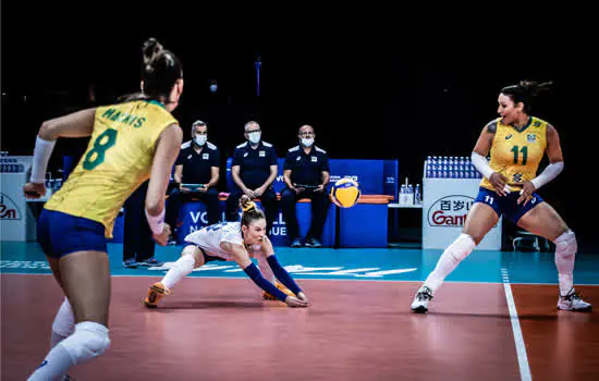 Liga das Nações: Seleção feminina é superada pela China no tie-break